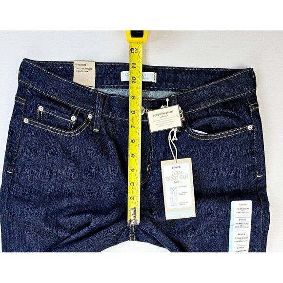 Levi's Size 10 Medium Women's 31" Inseam 545 Low Boot Cut Blue Denim Jeans NWT - Picture 3 of 15